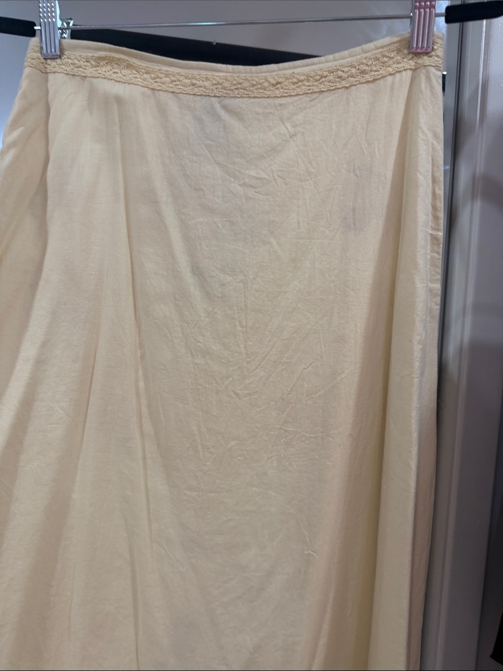 Free People Cream Embroidered A-Line Midi Skirt vintage Y2K 💘 - Picture 9 of 14